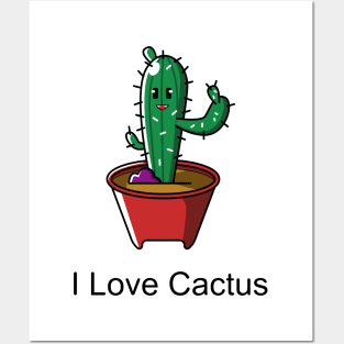 i love cactus #2 Posters and Art